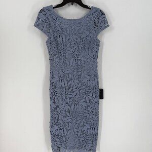 Women's Lulus Right SHeer Right Now Periwinkle Blue Lace Bodycon Dress S